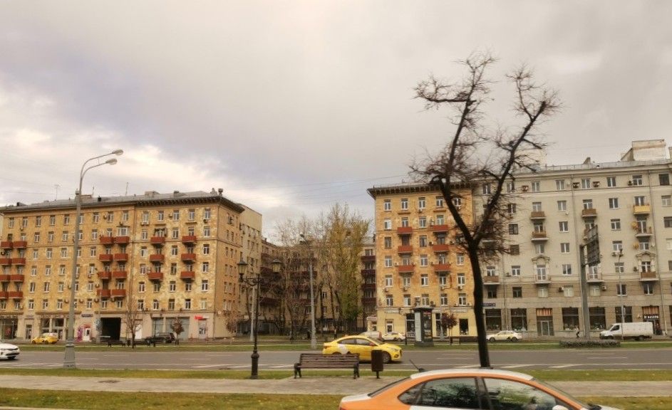 фасад дома, здание по адресу г Москва, Ленинградский пр-кт, д 26 к 1